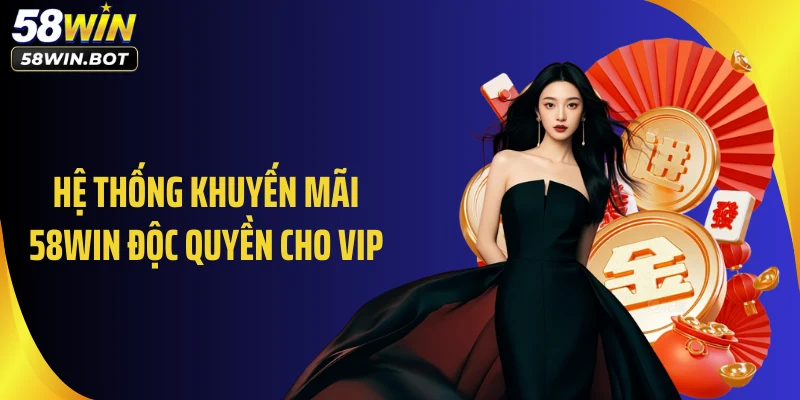 Hệ thống khuyến mãi 58WIN độc quyền cho VIP